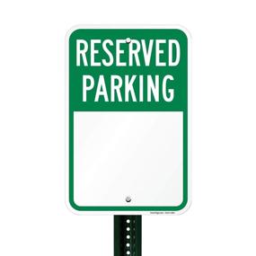 img 2 attached to Reserved Parking Write SmartSign Aluminum