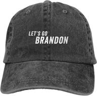 🤠 retro cowboy hat for men and women - let's go brandon 3d print, washable, adjustable baseball cap - classic casual outdoor fashion logo