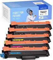 high-quality 5-pack mycartridge compatible toner cartridge replacement for brother tn227 tn223 tn227bk: perfect for mfc-l3770cdw hl-l3290cdw hl-l3270cdw hl-l3230cdn mfc-l3750cdw hl-l3210cw mfc-l3710cw logo