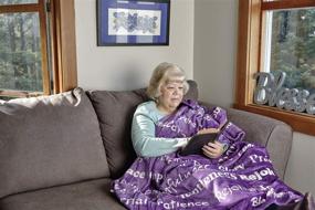 img 1 attached to 🎁 Purple Grandmother Throw Blanket - Warm, Soft Fuzzy Fleece for Extra Comfort – Ideal Gift for Every Kind, Loving, Caring & Inspiring Grandma – BlankieGram