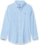 vineyard vines arawak gingham performance boys' clothing in tops, tees & shirts logo