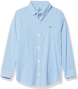 img 4 attached to Vineyard Vines Arawak Gingham Performance Boys' Clothing in Tops, Tees & Shirts