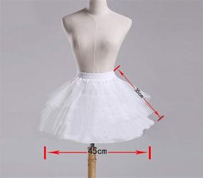img 2 attached to JoJoHouse Petticoat Crinoline Hoopless Underskirt: Enhance Girls' Clothing with Comfort and Style