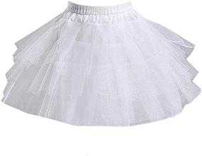 img 4 attached to JoJoHouse Petticoat Crinoline Hoopless Underskirt: Enhance Girls' Clothing with Comfort and Style