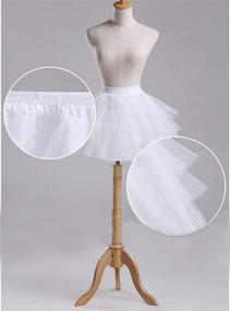 img 3 attached to JoJoHouse Petticoat Crinoline Hoopless Underskirt: Enhance Girls' Clothing with Comfort and Style
