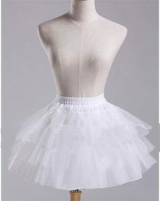 img 1 attached to JoJoHouse Petticoat Crinoline Hoopless Underskirt: Enhance Girls' Clothing with Comfort and Style