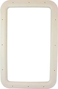 img 2 attached to Valterra A77011 Ivory Carded Interior Entrance Door Window Frame