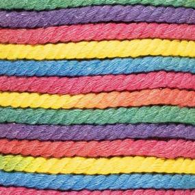 img 3 attached to Craft County Rainbow Dye Cotton Rope - Versatile Spool for Crafts, Scrapbooking, and Decorations (5mm - 50m)