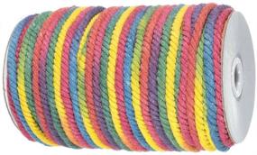 img 4 attached to Craft County Rainbow Dye Cotton Rope - Versatile Spool for Crafts, Scrapbooking, and Decorations (5mm - 50m)