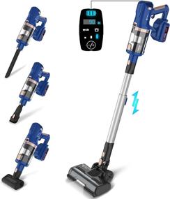 img 4 attached to 🔋 UMLo V111 Cordless Vacuum Cleaner - Powerful Suction, Long Runtime, LED Vacuum for Hair, Carpet, and Hard Floors