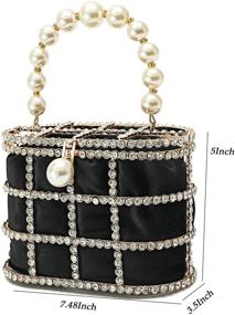 img 1 attached to Вечерний клатч CARIEDO с бриллиантами для свадебных женских сумок и кошельков