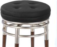 🪑 baibu super breathable round bar stool cushion in black - 12" - cushion only logo