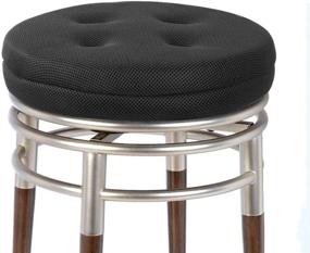 img 4 attached to 🪑 Baibu Super Breathable Round Bar Stool Cushion in Black - 12" - Cushion Only