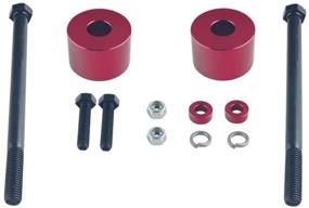 img 4 attached to DEWHEL Red Billet Aluminum Differential Drop Spacers - Improve Performance and Lifted 🚗 Truck Stability | Fit 1995-2007 Toyota Tundra Tacoma Sequoia 4WD - Front Diff Drop Kit