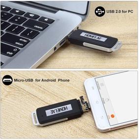 img 3 attached to USB Mini Digital Voice Recorder: Dual USB Dictaphone for Lectures, Meetings & More