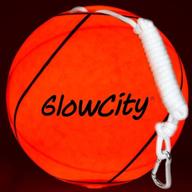 🏐 led light up tetherball by glowcity - enhanced with hi bright led light for optimal visibility and superior performance, surpassing traditional glow in the dark variants logo