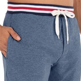 img 2 attached to 👖 IZOD Sueded Striped Waistband Heather Men's Sleep & Lounge Clothing: Ultimate Comfort and Style