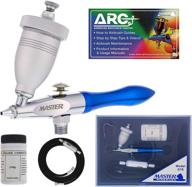 🎨 master airbrush gravity feed air abrasive eraser and etching airbrush kit - mini sandblaster etcher gun with 1/2 oz. cup, 0.5 mm tip, hose - glass etching tool for designs, paint stripping, rust removal - complete how-to-guide logo