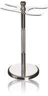 🪒 premium stainless steel safety razor stand with shaving brush holder - super safety razors logo