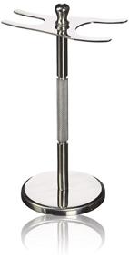 img 2 attached to 🪒 Premium Stainless Steel Safety Razor Stand with Shaving Brush Holder - Super Safety Razors