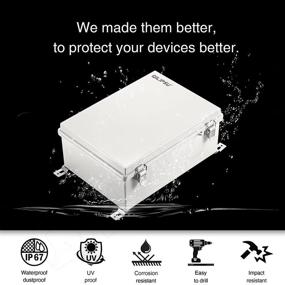 img 3 attached to QILIPSU Stainless Waterproof Electrical Box - Durable, 285x195x130mm Enclosure