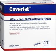 🩹 coverlet small fingertip adhesive dressing strips - pack of 100 логотип