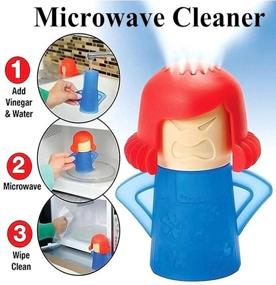 img 3 attached to 🥣 MARIE Microwave Steam Cleaner: Angry Mama Oven Cleaner for Quick & Effortless Kitchen Cleaning with Vinegar & Water (Blue)