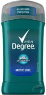 🥶 degree men arctic edge deodorant stick 3 oz (pack of 5): stay fresh and cool all day! logo