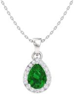 diamondere natural certified emerald necklace girls' jewelry logo
