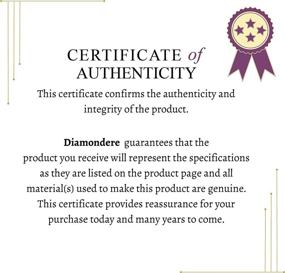 img 2 attached to Diamondere Natural Certified Emerald Necklace Girls' Jewelry