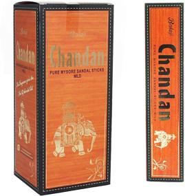 img 2 attached to Balaji Chandan Pure Mysore Sandal Mild Incense Sticks - Premium Fragrance in a Convenient Bundle (12 Packs x 15 Sticks)