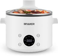 🍲 inwer 8-in-1 electric hot pot, 2.5l one-touch operation multifunction cooker with delay start, keep warm function, non-stick shabu shabu hot pot with power adjustment, ramen cooker for pasta and egg логотип