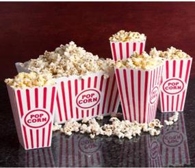 img 1 attached to 🍿 Convenient Plastic Popcorn Containers Set of 4 for Snack Lovers