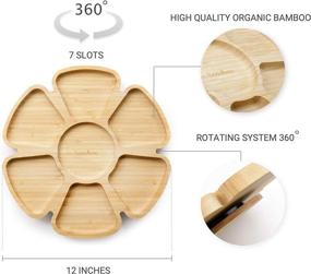 img 3 attached to All Natural 🍽️ Bamboo Food Tray by Boodboo