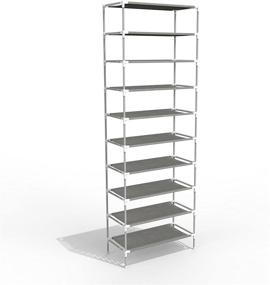 img 4 attached to 👠 Oanon 10 Tiers Shoe Rack: Easy Assembly, Sturdy Shoe Tower Stand for Efficient Shoe Storage