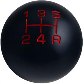 img 4 attached to DEWHEL Velocity Sphere Shift Knob - 5 Speed, Short Throw Shifter - 200g Weighted Aluminum - M12x1.25 M10x1.5 M10x1.25 M8x1.25 - Black