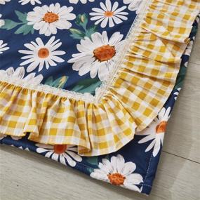 img 2 attached to 🌼 Charming Brandream Baby Blanket: Farmhouse Floral Vintage Daisy Ruffle Blanket – Soft, Warm & 100% Cotton for Newborns