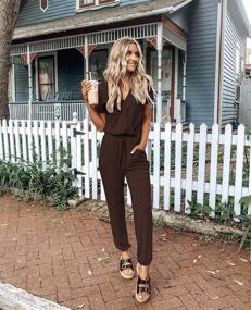 img 3 attached to 👗 PRETTYGARDEN Shoulder Bodycon Jumpsuit Rompers: Stylish Women's Clothing for Jumpsuits, Rompers & Overalls