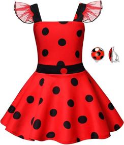 img 4 attached to Ladybug Dress Costume Girls Christmas