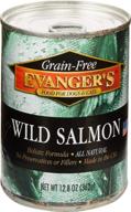 🐟 premium grain free wild salmon canned dog food - 12x13 oz logo