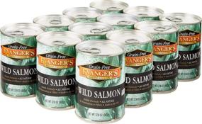 img 1 attached to 🐟 Premium Grain Free Wild Salmon Canned Dog Food - 12x13 oz