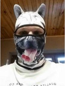 img 2 attached to 🐱 Outgeek Cat Mask Balaclava - Unisex Full Face Hat with Animal Ears for Summer Sports, Helmet Climbing, Fishing Cap