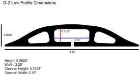 img 2 attached to Электрический кабельный канал Electriduct D-2 низкого профиля из резиновой массы для защиты кабелей на полу - 5 футов - серый (сырьевой резиновый материал)