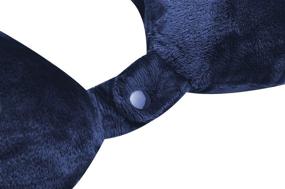 img 1 attached to Discover Ultimate Comfort with World's Best Feather Soft Microfiber Neck Pillow in Navy
