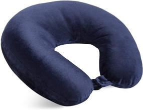img 3 attached to Discover Ultimate Comfort with World's Best Feather Soft Microfiber Neck Pillow in Navy