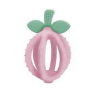 🍋 itzy ritzy bpa-free teething ball & training toothbrush - silicone bitzy biter lemon teething ball with textured design for soothing gums, easy-to-hold design, pink lemonade logo