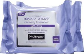 img 1 attached to 🌙 Neutrogena Night Calming Makeup Remover Towelettes, Disposable Face Wipes for Nighttime Cleansing, Removes Dirt, Oil & Makeup, 25 ct (Pack of 2)