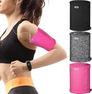 📱 3-piece phone armband set - running, walking, hiking, jogging, and travel cell phone holder sleeve for arm bands logo