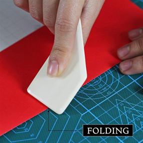 img 2 attached to 🔪 Genuine Bone Folder for Paper & Leather Crafts: ECOHU Square - Ideal for Card Making, Origami, Bookbinding, Scrapbooking - Non-Scratch & Non-Stick