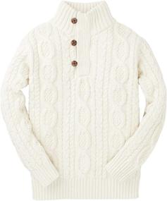 img 4 attached to 👕 Organic Cotton Boys' Sweater by Hope Henry: Comfort and Style Combined!